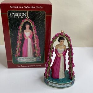 Carlton Cards First Lady Jacqueline Kennedy Christmas Ornament 1999